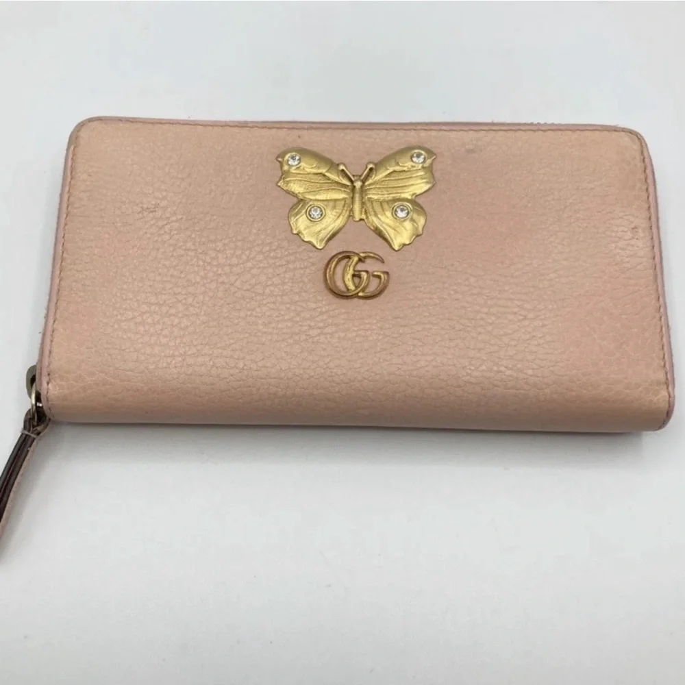 Gucci Long  Leather Wallet Butterfly - Picture 3 of 9
